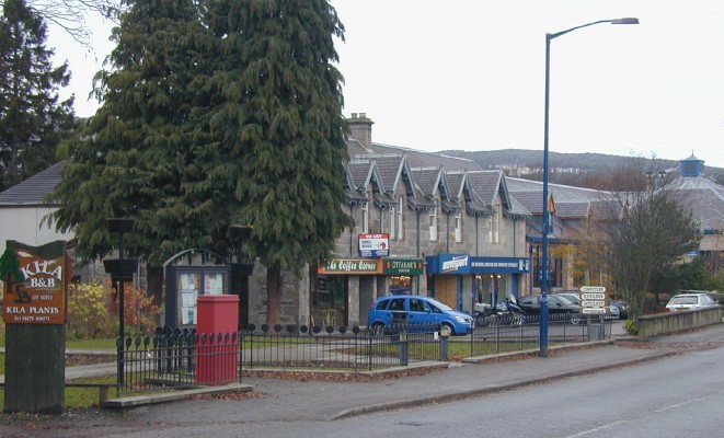 Aviemore High Street shops - See text below
