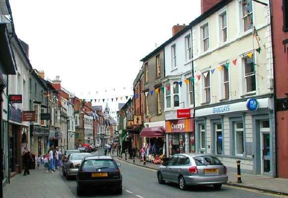 Cardigan High Street shops - See text below